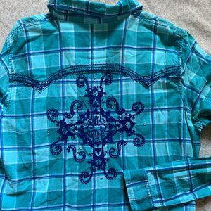 Rock 47 Long Live Cowgirls Western Blouse– XL